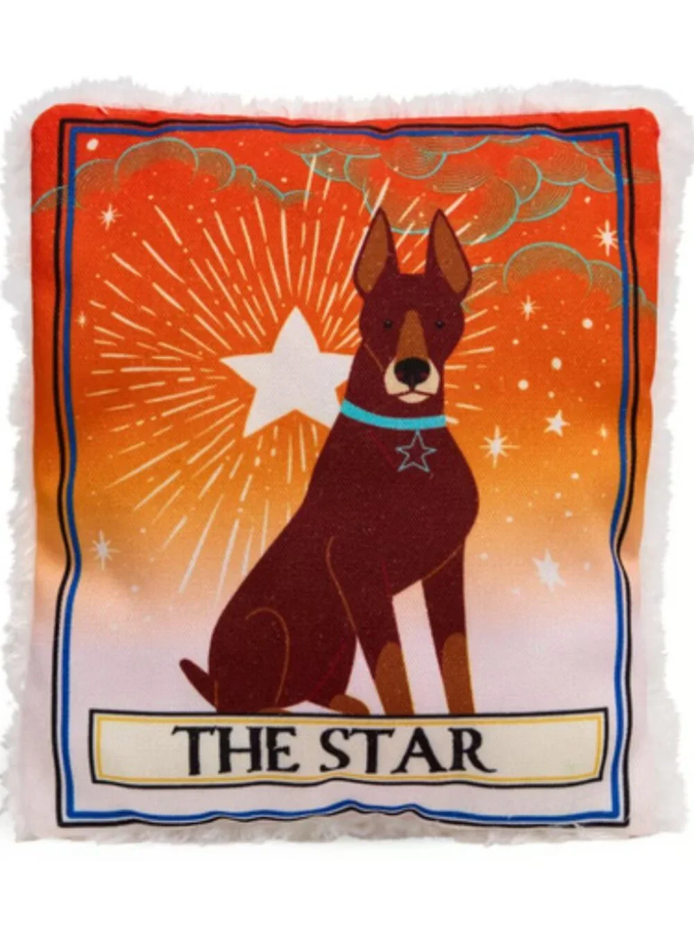 NEW! A Pair of Bootique Dog Tarot Plush Crinkle Dog Toys (Each with a squeaker)